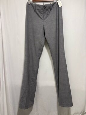 Banana Republic Logan Fit Gray Wool Blend Dress Pants 8L Stretch